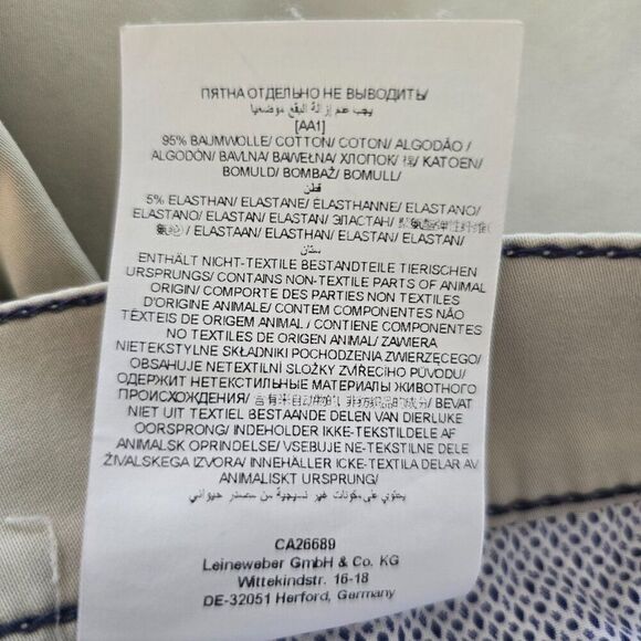 Brax Feel Good Cooper Regular Beige Pants Mens Trousers Size 40x29 - Picture 12 of 12